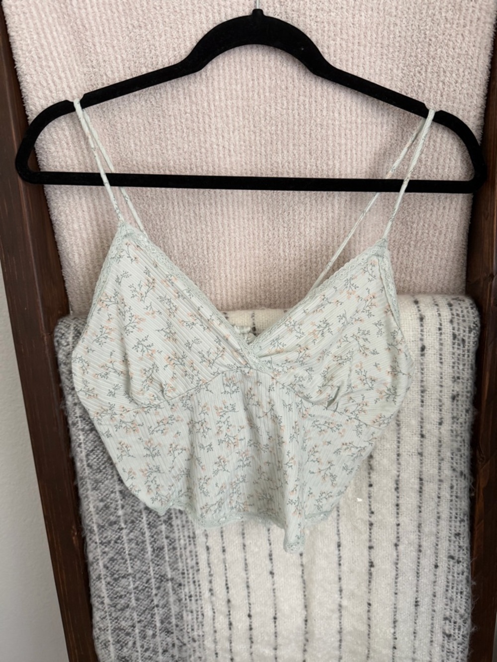 Light Mint Floral Cami Top